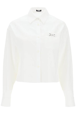 barocco cropped shirt 1013765 1A09630 OPTICAL WHITE