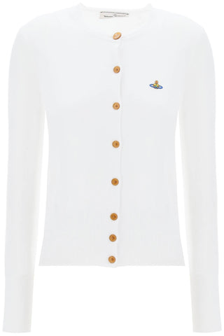 bea cardigan with logo embroidery 1803002PY001B WHITE