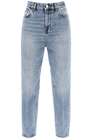 organic denim tapered jeans 223 231 741 32 WORN BLUE
