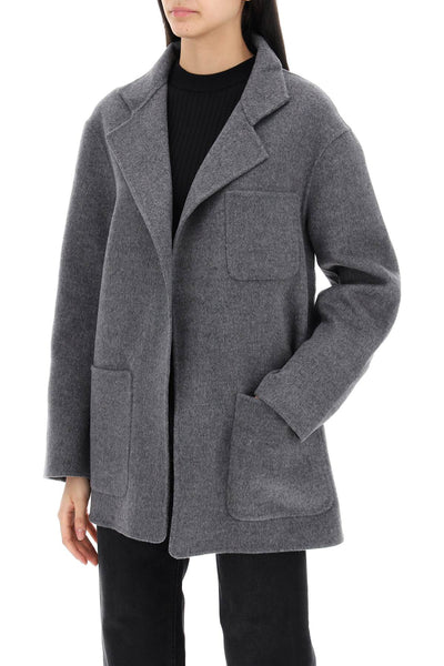 Toteme double-faced wool jacket 242 WRO1613 FB0006 PALE GREY MELANGE