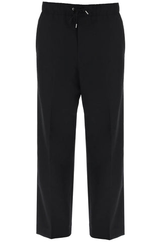 pants with elasticated waistband 24E28OAU88 PESOA009 BLACK