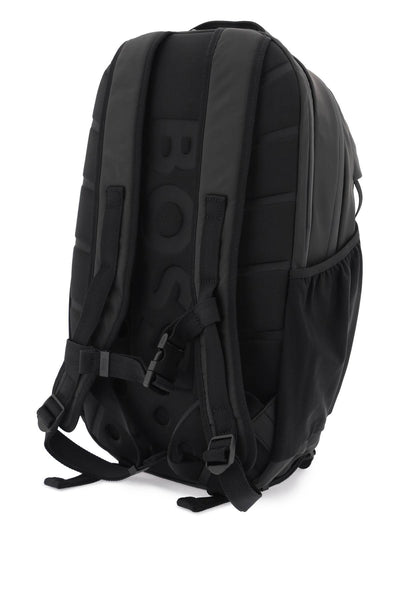 Boss technical fabric coated backpack 50516891 BLACK