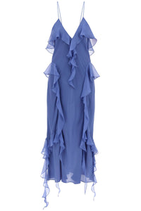 pim ruffled dress 5389338 W338 BLUE IRIS