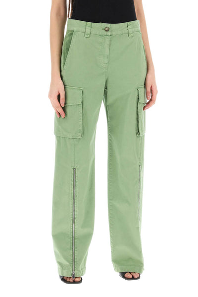 Stella mccartney organic cotton cargo pants for men 640160 3DU400 PISTACHIO