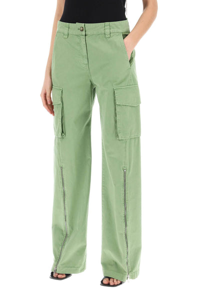 Stella mccartney organic cotton cargo pants for men 640160 3DU400 PISTACHIO