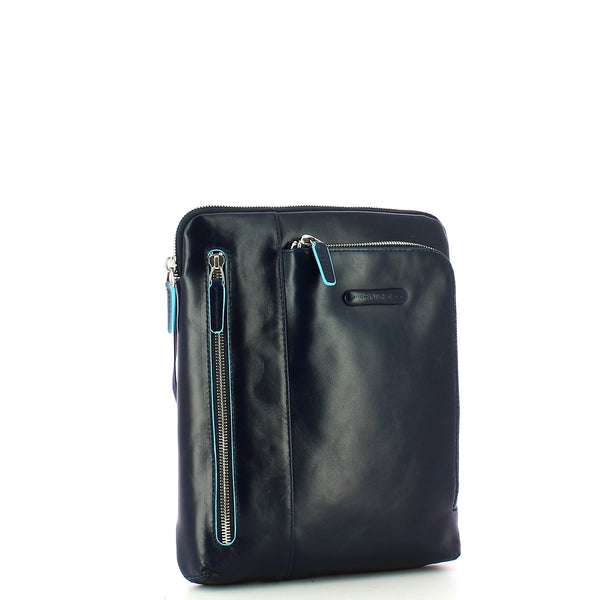 Piquadro - borsello porta ipad blue square - ca1816b2 - blu2 | Italystation.com - Shop Now at italystation.com