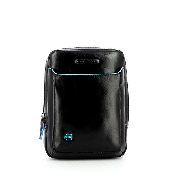 Piquadro - organised crossbody blue square - ca3084b2 - nero | Italystation.com - Shop Now at italystation.com