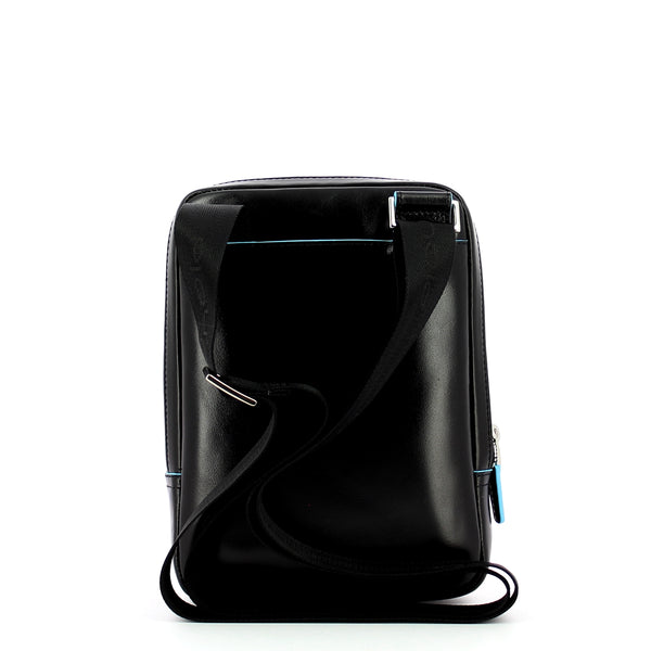Piquadro - organised crossbody blue square - ca3084b2 - nero | Italystation.com - Shop Now at italystation.com