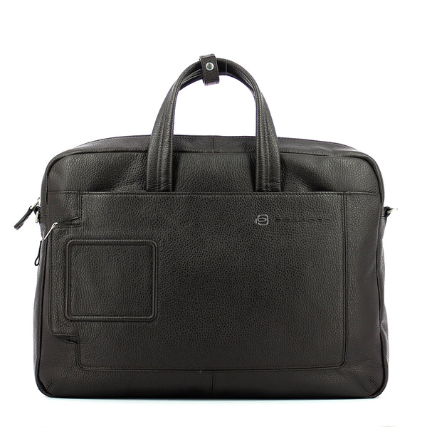 Piquadro - double handle laptop briefcase vibe 15.6 - outca31 | Italystation.com - Shop Now at italystation.com