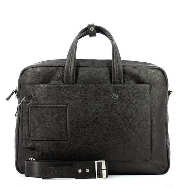 Piquadro - double handle laptop briefcase vibe 15.6 - outca31 | Italystation.com - Shop Now at italystation.com