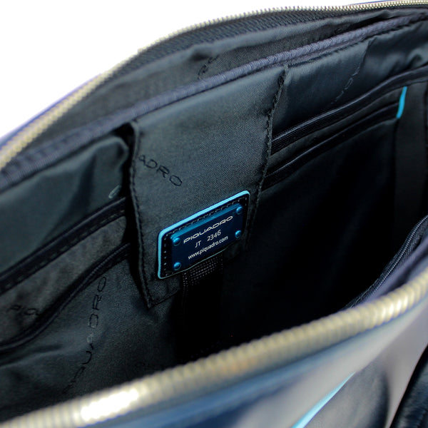 Piquadro - cartella due manici porta pc blue square 14.0 - ca | Italystation.com - Shop Now at italystation.com