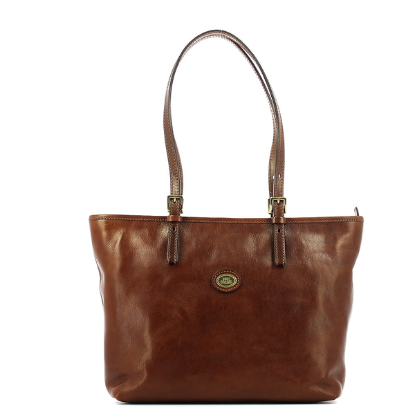 The Bridge The bridge - shopper story l - 04903501 - marrone/14/oro | Italystation.com - Shop Now at italystation.com