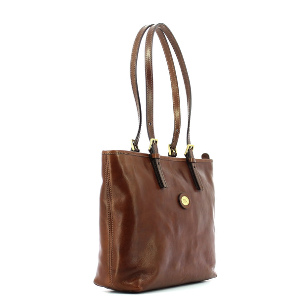 The Bridge The bridge - shopper story l - 04903501 - marrone/14/oro | Italystation.com - Shop Now at italystation.com