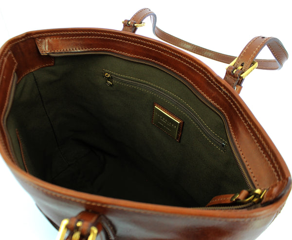 The Bridge The bridge - shopper story l - 04903501 - marrone/14/oro | Italystation.com - Shop Now at italystation.com