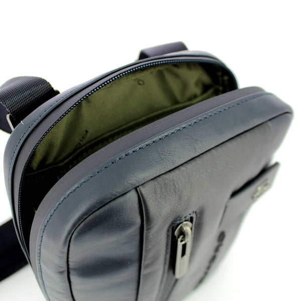 Piquadro - small crossbody bag urban - ca3084ub00 - blu | Italystation.com - Shop Now at italystation.com