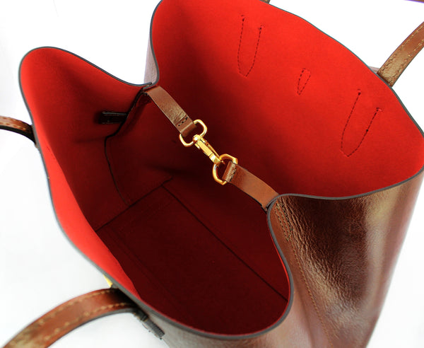 The Bridge The bridge - shopper dalston - 04130701 - marrone/14/oro | Italystation.com - Shop Now at italystation.com