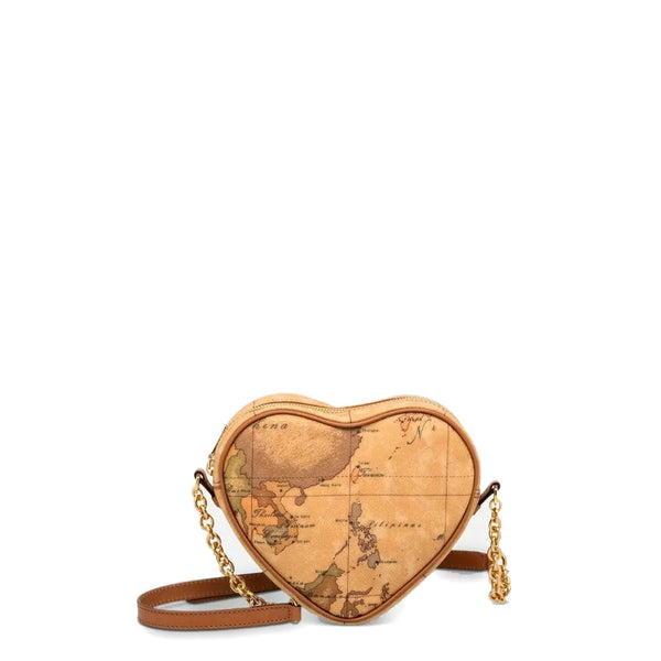 Alviero Martini 1a Classe - Heart-shaped mini crossbody bag Geo Classic - CD0126000 - NATURALE