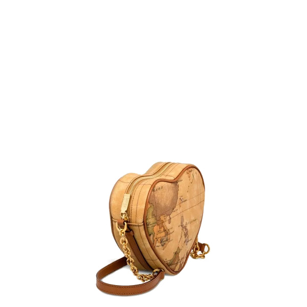 Alviero Martini 1a Classe - Heart-shaped mini crossbody bag Geo Classic - CD0126000 - NATURALE