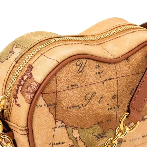 Alviero Martini 1a Classe - Heart-shaped mini crossbody bag Geo Classic - CD0126000 - NATURALE