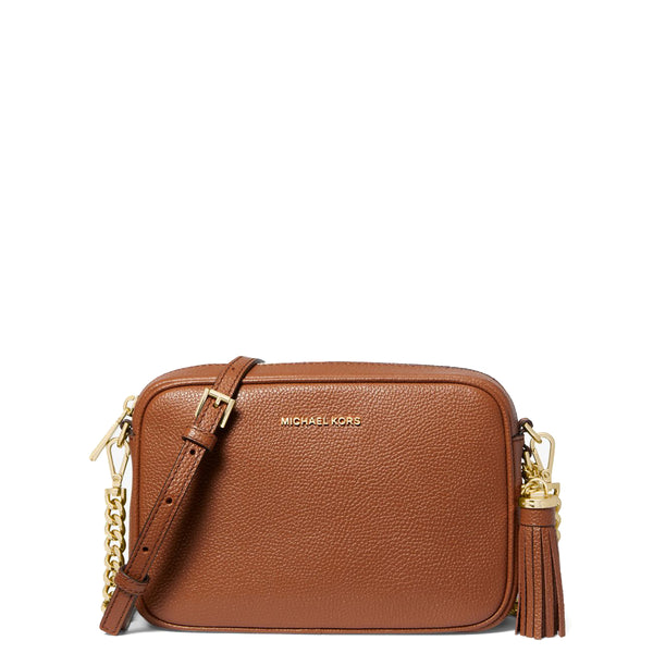 Michael Kors Michael kors - ginny gold luggage crossbody bag - 32f7ggn | Italystation.com - Shop Now at italystation.com