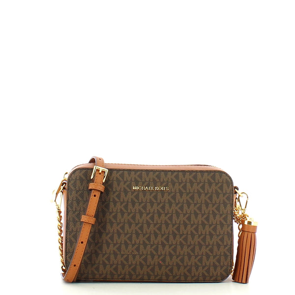 Michael Kors Michael kors - ginny brown logoed crossbody bag - 32f8gf5 | Italystation.com - Shop Now at italystation.com