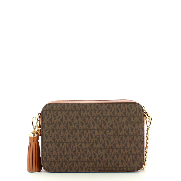 Michael Kors Michael kors - ginny brown logoed crossbody bag - 32f8gf5 | Italystation.com - Shop Now at italystation.com