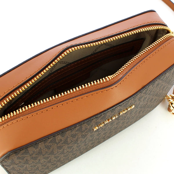 Michael Kors Michael kors - ginny brown logoed crossbody bag - 32f8gf5 | Italystation.com - Shop Now at italystation.com