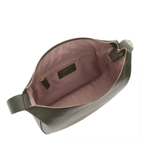 Mandarina Duck Mandarina duck - borsa a spalla in pelle luna military  | Italystation.com - Shop Now at italystation.com
