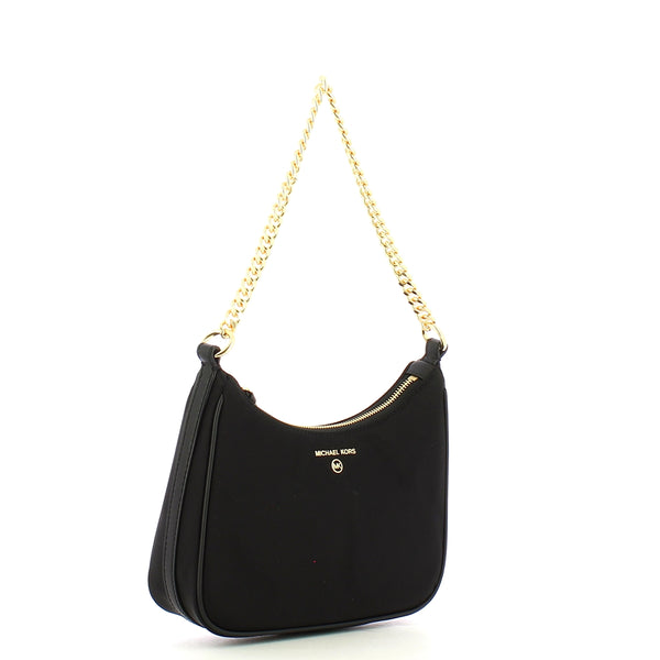 Michael Kors Michael kors - jet set charm medium black nylon shoulder  | Italystation.com - Shop Now at italystation.com