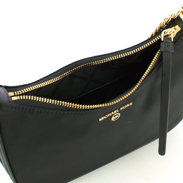 Michael Kors Michael kors - jet set charm medium black nylon shoulder  | Italystation.com - Shop Now at italystation.com