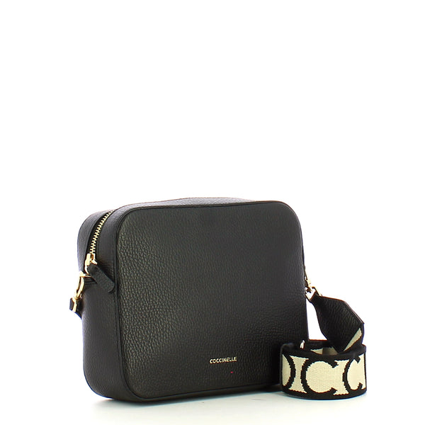 Coccinelle - tebe noir crossbody bag - mn555m301 - noir | Italystation.com - Shop Now at italystation.com