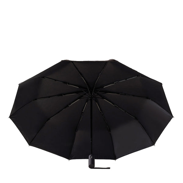 Borbonese - Mini Umbrella OP Naturale Nero - 6DW801O78 - OP/NATURALE/NERO