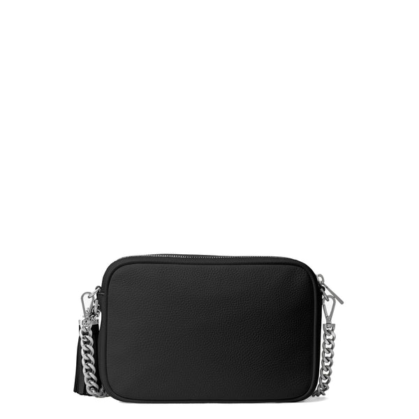 Michael Kors Michael kors - ginny silver black crossbody bag - 32f7sgn | Italystation.com - Shop Now at italystation.com
