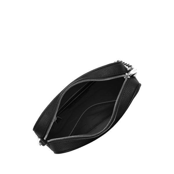 Michael Kors Michael kors - ginny silver black crossbody bag - 32f7sgn | Italystation.com - Shop Now at italystation.com