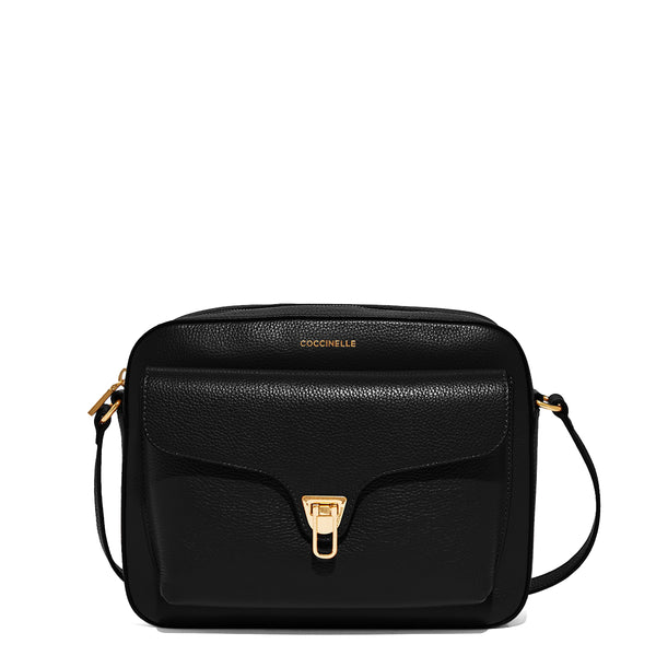 Coccinelle - Beat Soft Medium Noir Camera Bag MF6150401 | Italystation.com Shop Now at italystation.com