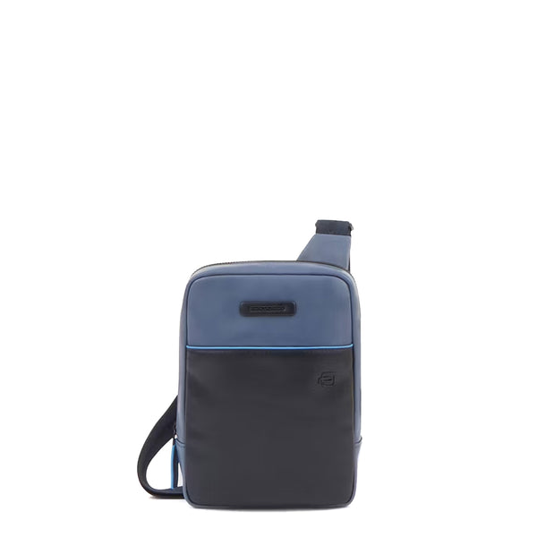 Piquadro - borsello piccolo porta tablet blue square - ca5944 | Italystation.com - Shop Now at italystation.com