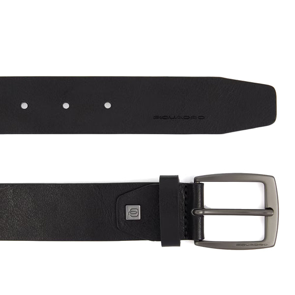 Piquadro - Cintura in pelle 35 mm Black Square - CU6184B3 - NERO