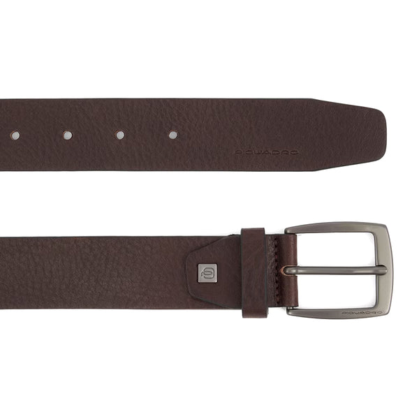 Piquadro - Cintura in pelle 35 mm Black Square - CU6184B3 - TESTA/DI/MORO