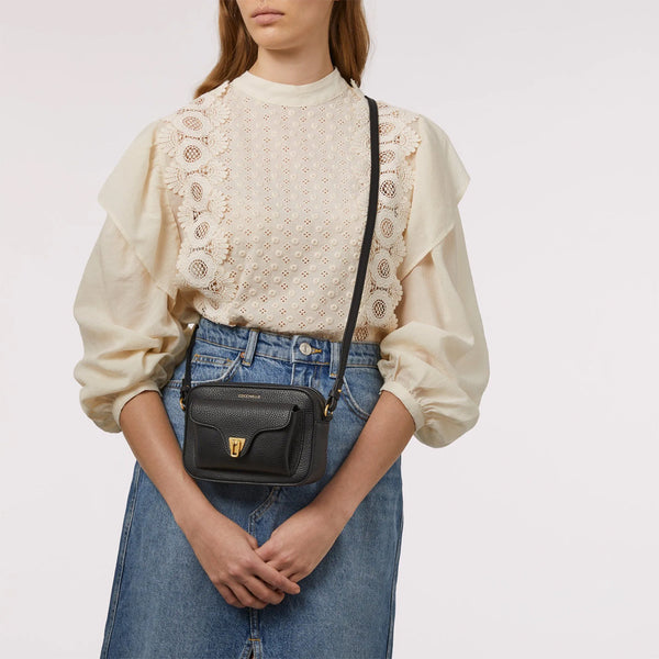 Coccinelle - Beat Soft Mini Noir Camera Bag MF6550401 N | Italystation.com Shop Now at italystation.com