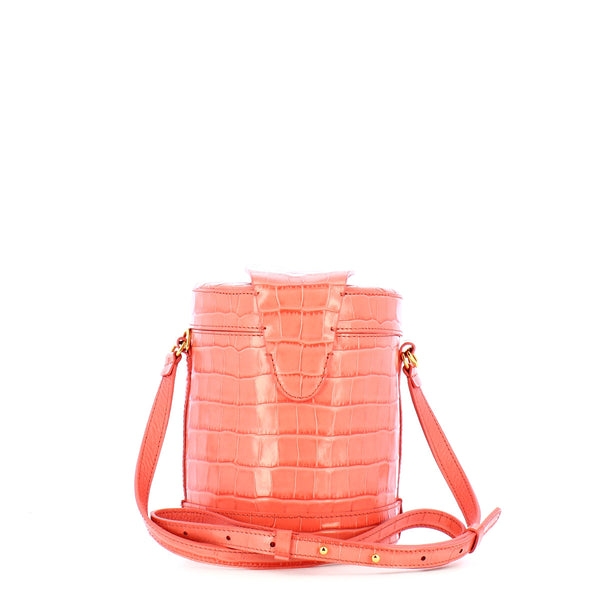 Coccinelle - secchiello orchestra shiny croco geranium - l2 | Italystation.com - Shop Now at italystation.com