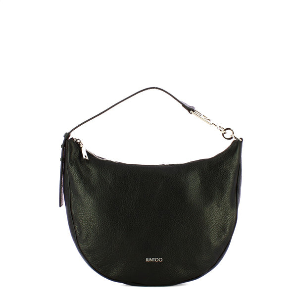 Iuntoo - new hobo bag piccola in pelle armonia nero - 168077 -  | Italystation.com - Shop Now at italystation.com