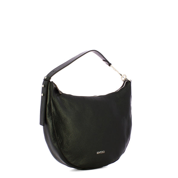 Iuntoo - new hobo bag piccola in pelle armonia nero - 168077 -  | Italystation.com - Shop Now at italystation.com