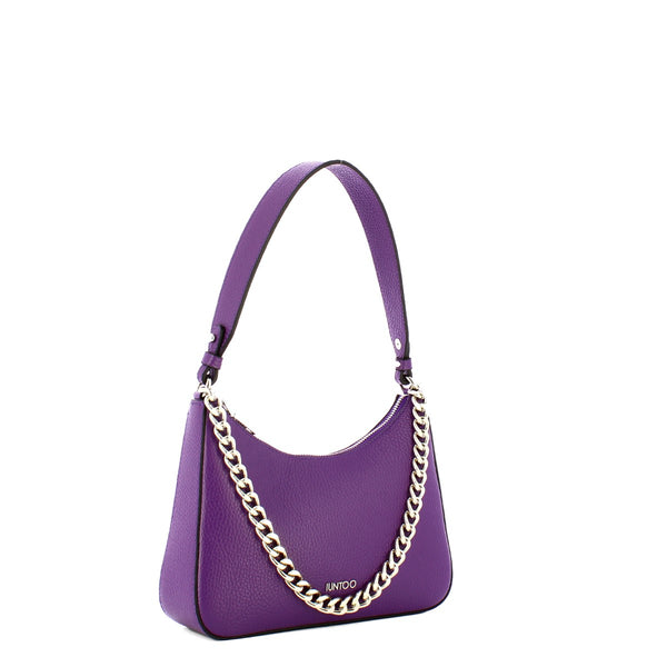 Iuntoo - borsa a spalla media eleganza viola - 168082 - viola | Italystation.com - Shop Now at italystation.com