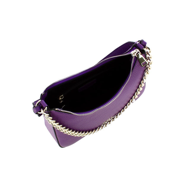 Iuntoo - borsa a spalla media eleganza viola - 168082 - viola | Italystation.com - Shop Now at italystation.com