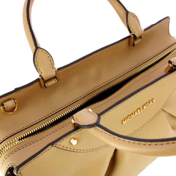 Michael Kors Michael kors - enzo medium camel shoulder bag - 30f3g6es2 | Italystation.com - Shop Now at italystation.com