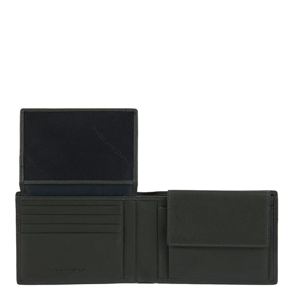 Piquadro - portafoglio rfid con portamonete urban - pu1392ub0 | Italystation.com - Shop Now at italystation.com