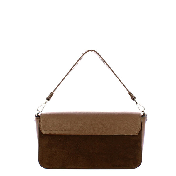 Iuntoo - sottospalla grande camoscio essenziale fango - 116001  | Italystation.com - Shop Now at italystation.com