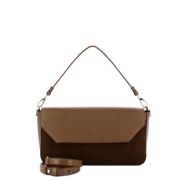 Iuntoo - sottospalla grande camoscio essenziale fango - 116001  | Italystation.com - Shop Now at italystation.com