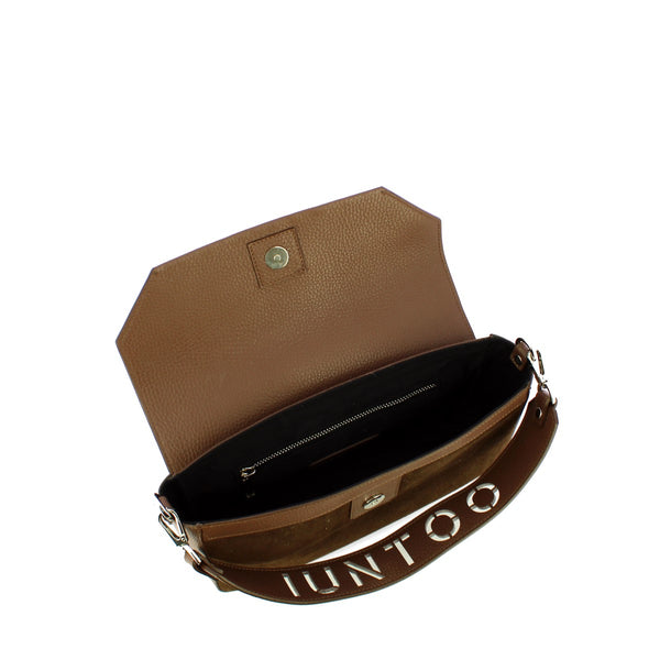 Iuntoo - sottospalla grande camoscio essenziale fango - 116001  | Italystation.com - Shop Now at italystation.com