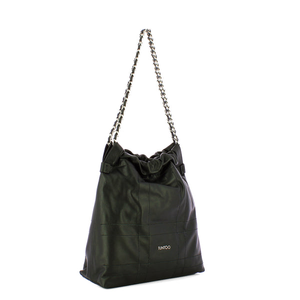 Iuntoo - magnetica nero small shoulder bag - 114003 - nero | Italystation.com - Shop Now at italystation.com